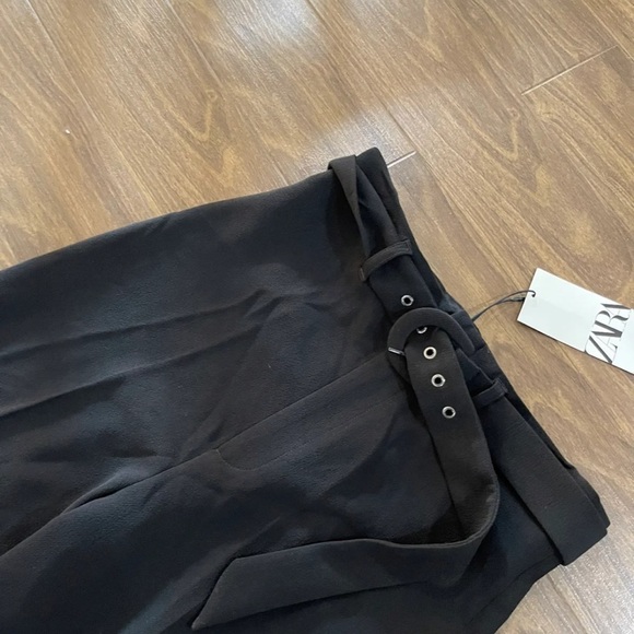 Zara high waisted belted long pants - Picture 2 of 10